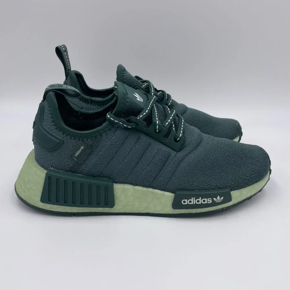 adidas NMD R1 Green Womens Shoes - Picture 1 of 8